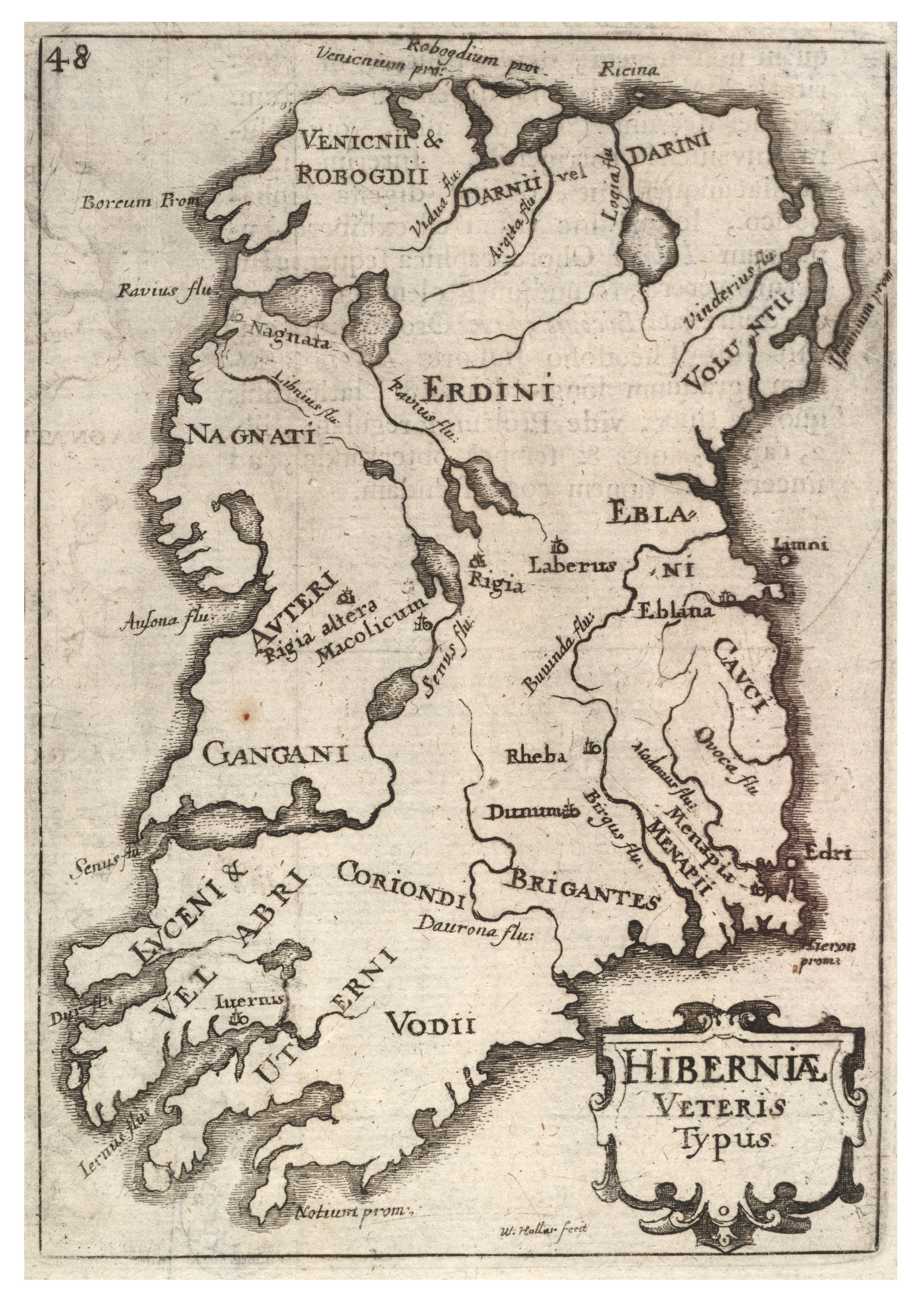 Early Ireland map