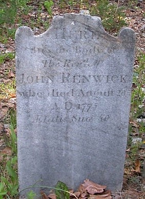 Rev. John Renwick's stone