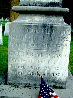 Samuel Clyde and Catherine Wasson stone